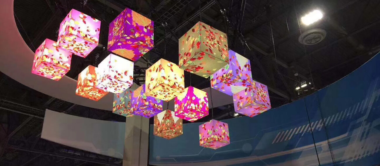 Pantallas LED de cubo mágico