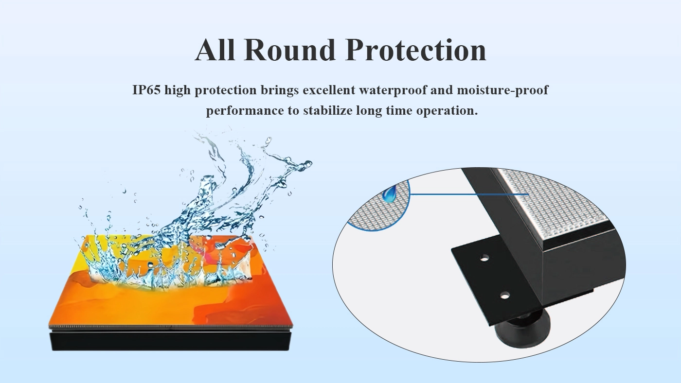 all round protection floor LED display screen
