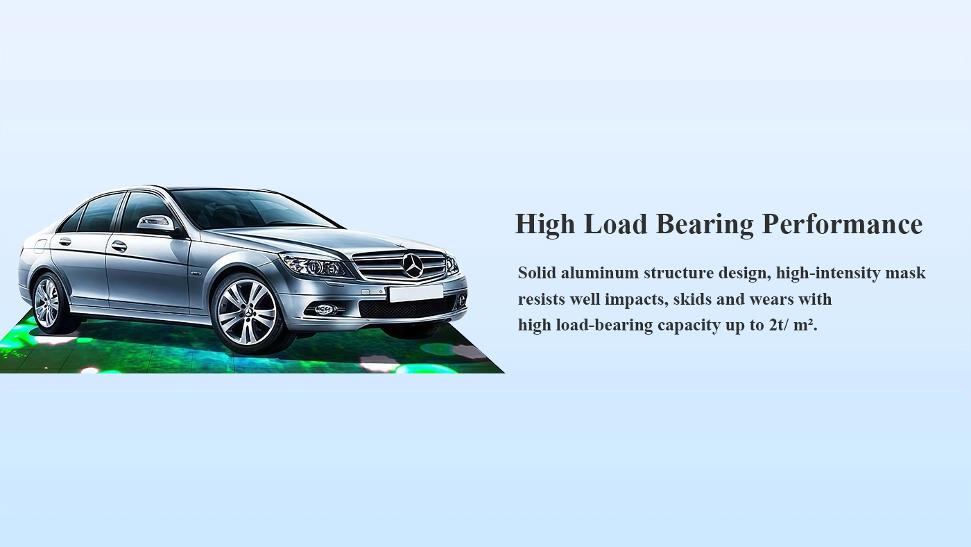 high load bearing floor LED display screen