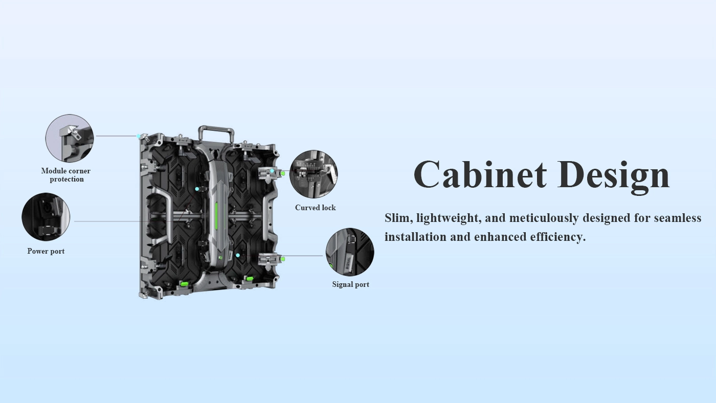 P3.91 LED display screen cabinet design