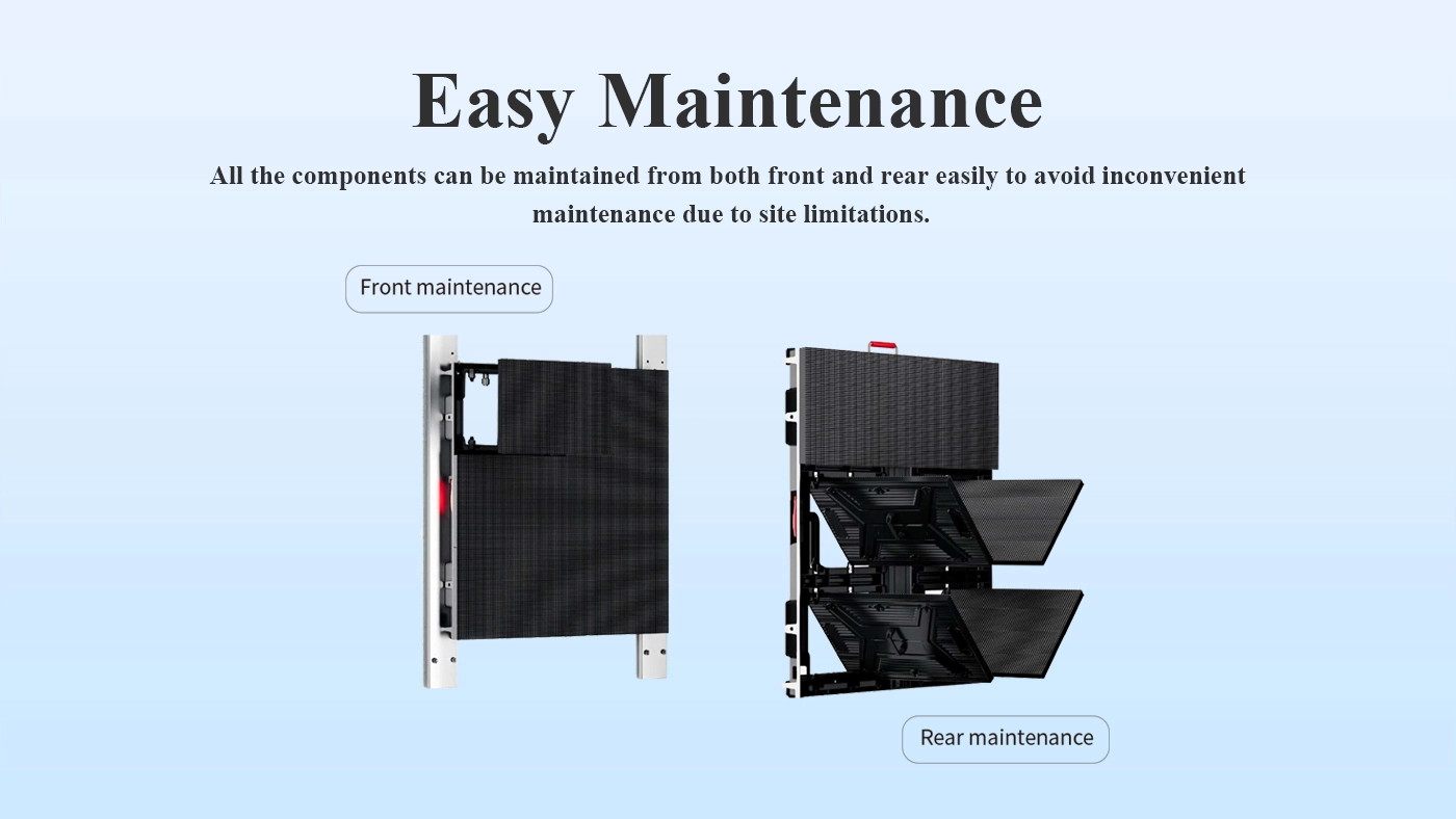 Easy Maintenance sports perimeter LED displays