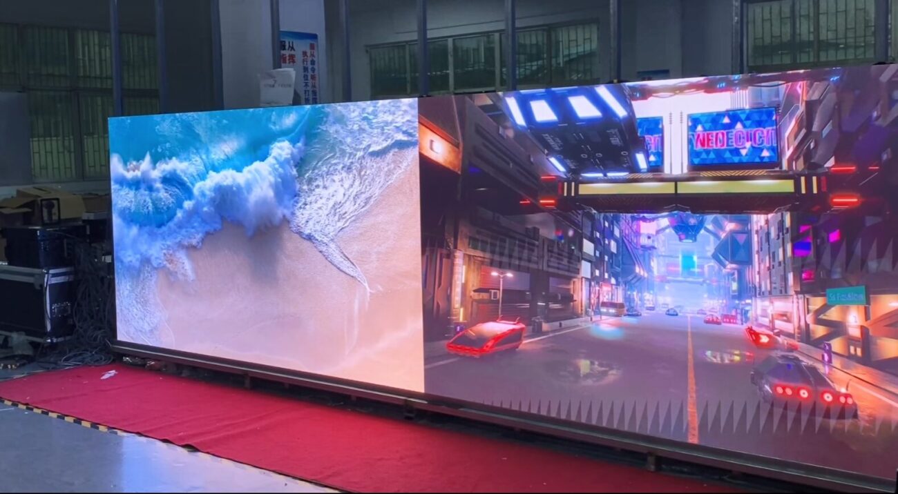 0.93-Full Flip-Chip Mini Direct-View COB Factory Product Display Effect