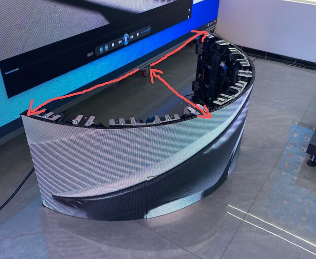Curved LED Display Size Calculation