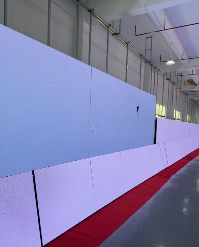 After watering the outdoor LED display, conduct a power-on test.