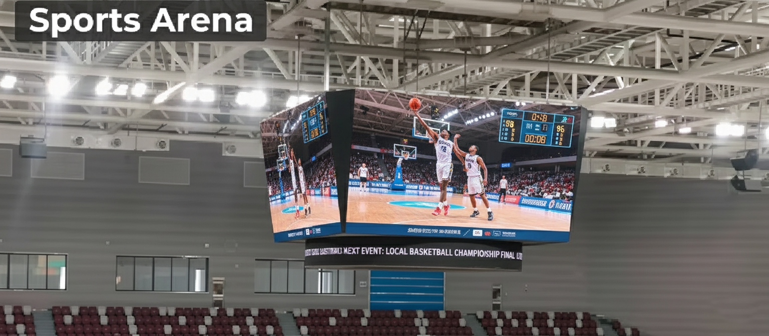 Alquiler de pantallas LED para recintos deportivos