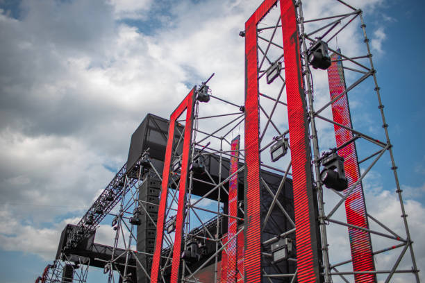 Music festival equipment and staging LED displays